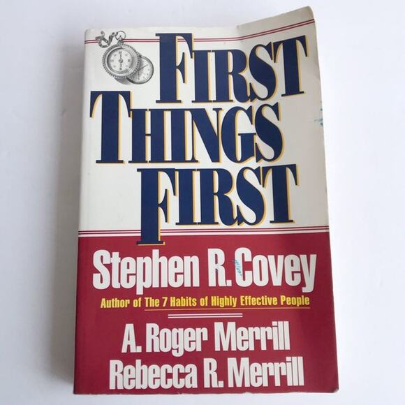 Stephen R. Covey First Things First Paperback Book Business Time Management - Picture 1 of 7